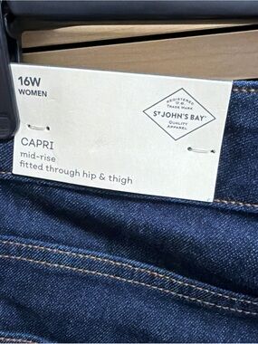 jcpenney Dark Blue Capri Jeans